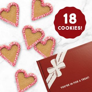 Heart Gingerbread Cookie Gift Box - Large