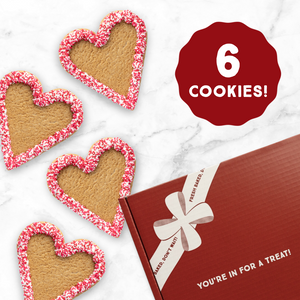 Heart Gingerbread Cookie Gift Box - Small