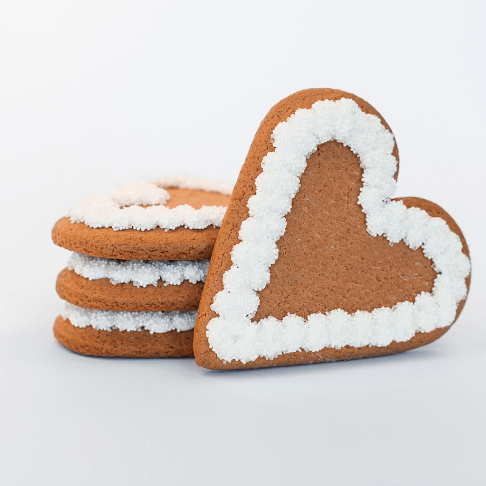 Wedding Heart Gingerbread Cookie The Gingerbread Construction Co. 