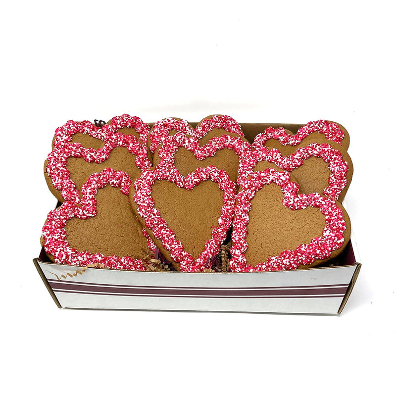 Heart Gingerbread Cookie Gift Box - Medium The Gingerbread Construction Co. 