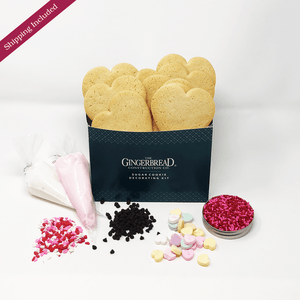 Heart Sugar Cookie Decorating Kit The Gingerbread Construction Co. 